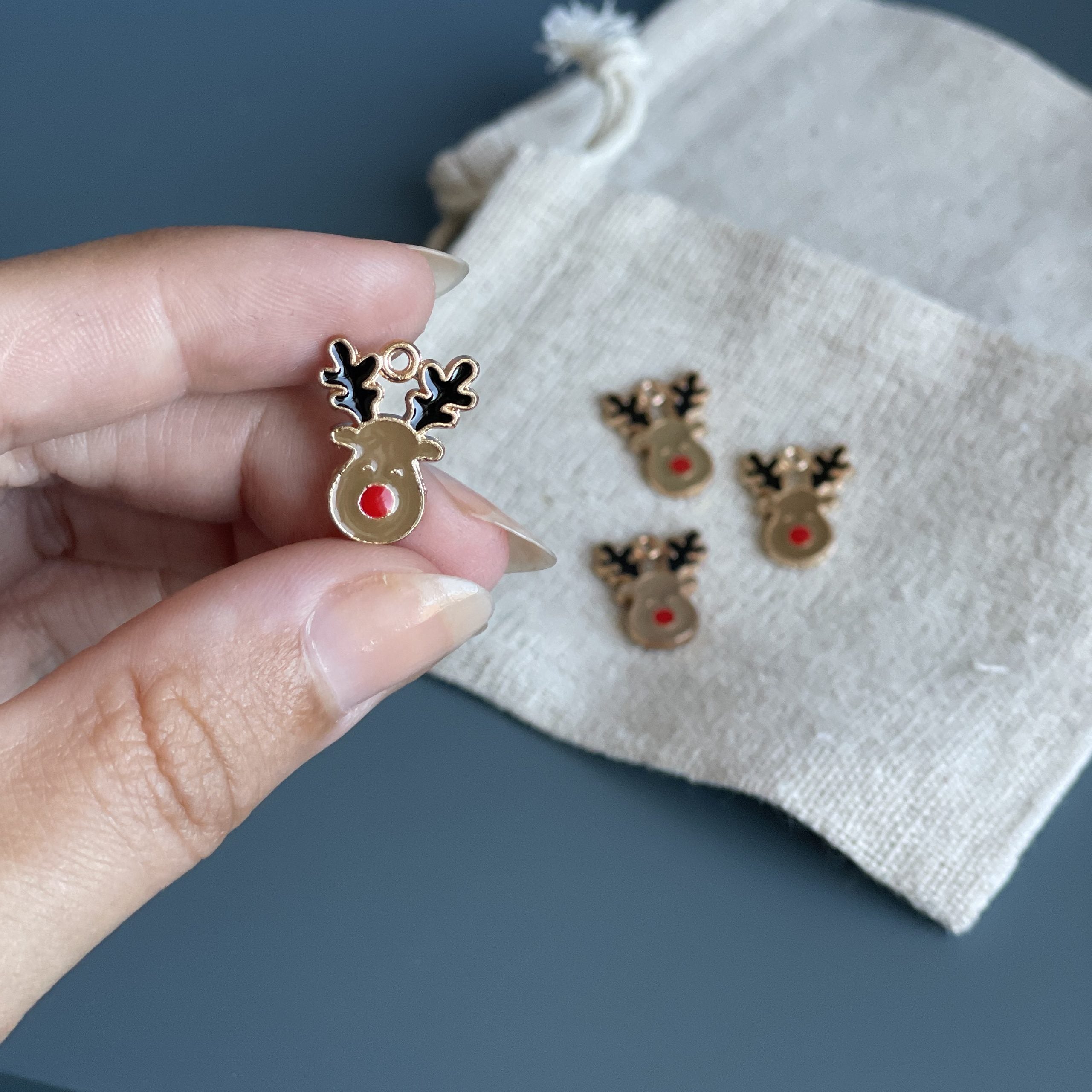 Rudolf-markør (brun - metal)