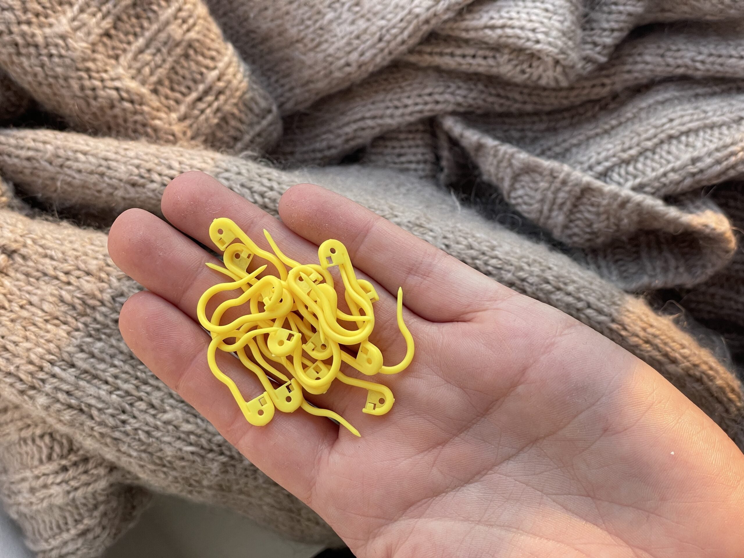 Plastik-markør-pakke (gul)