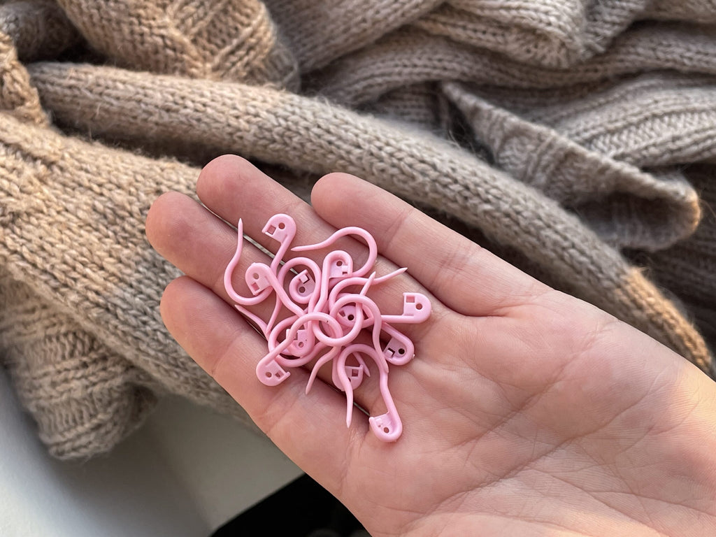 Plastik-markør-pakke (lyserød)