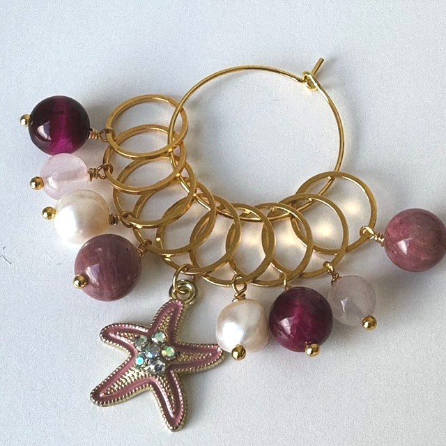 Raglansæt (pink med søstjerne-markør)