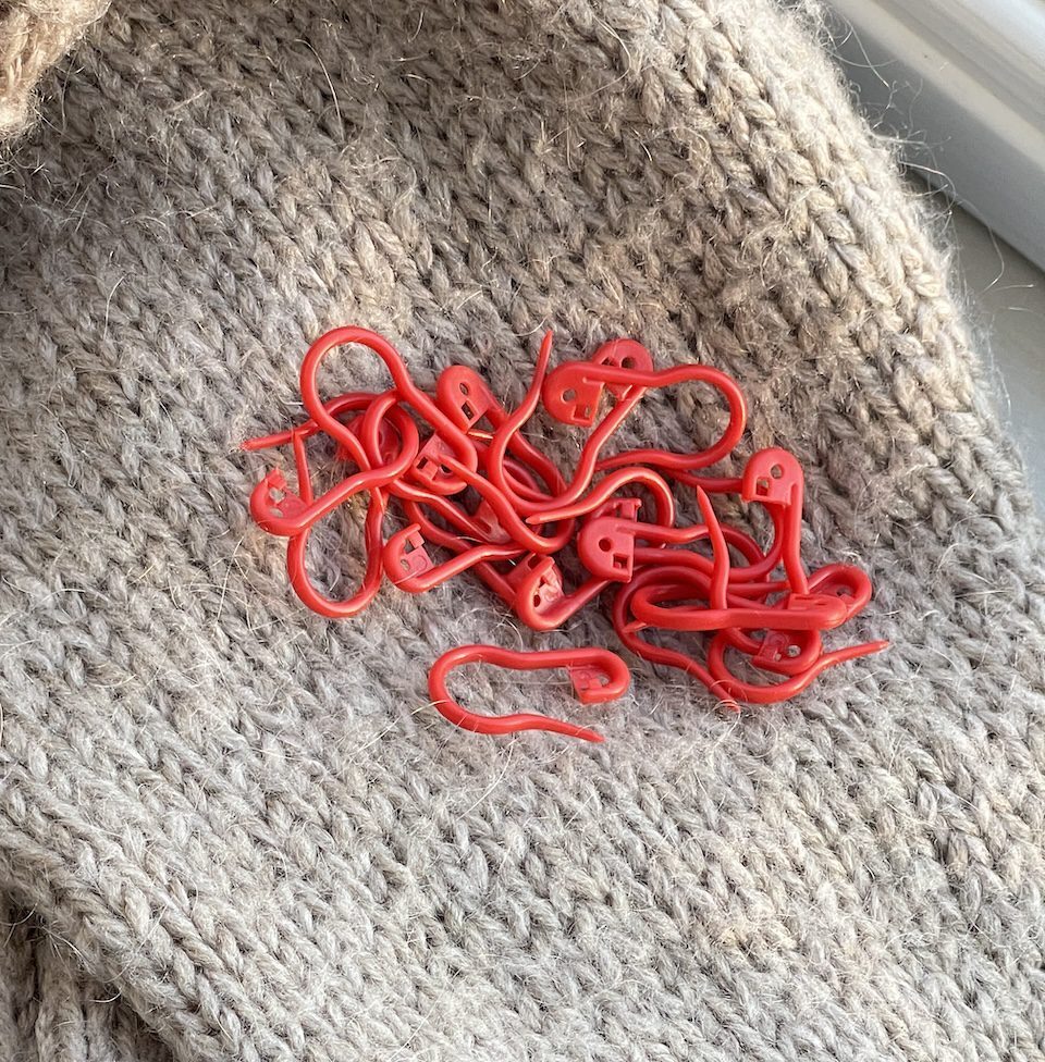 Plastik-markør-pakke (rød)