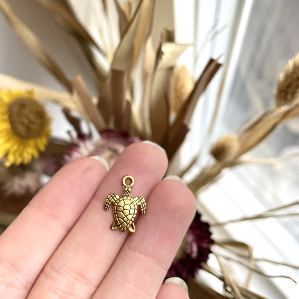 Skildpadde-markør (guld - metal)