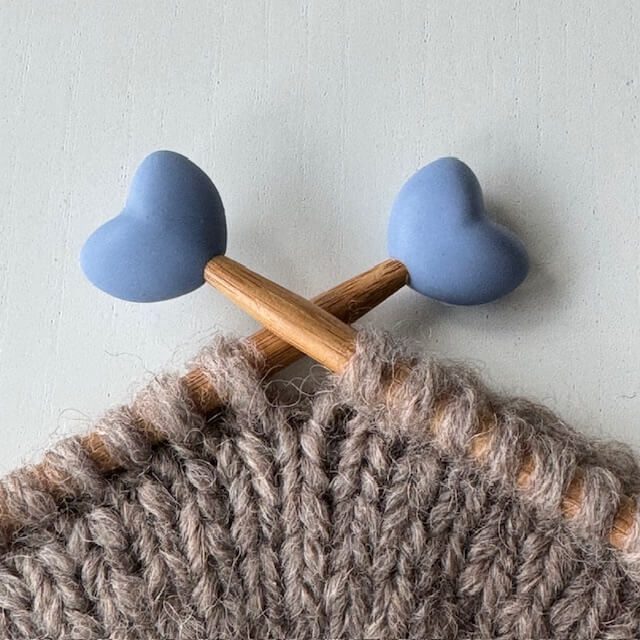 Maskestopper - Hjerte, blåt