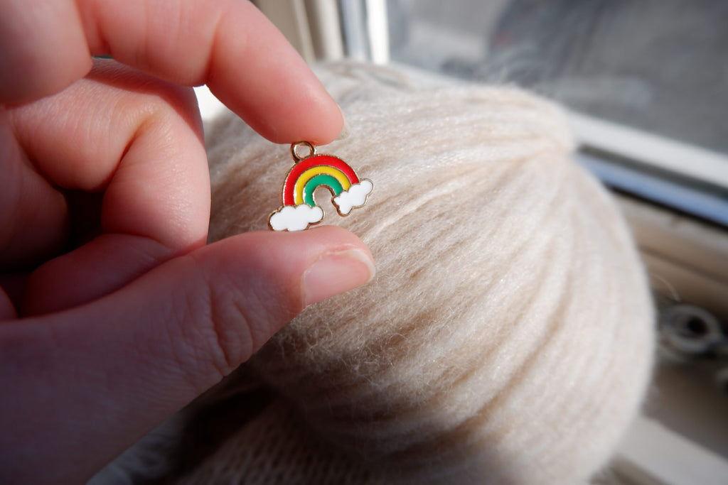 Regnbue-markør (metal)