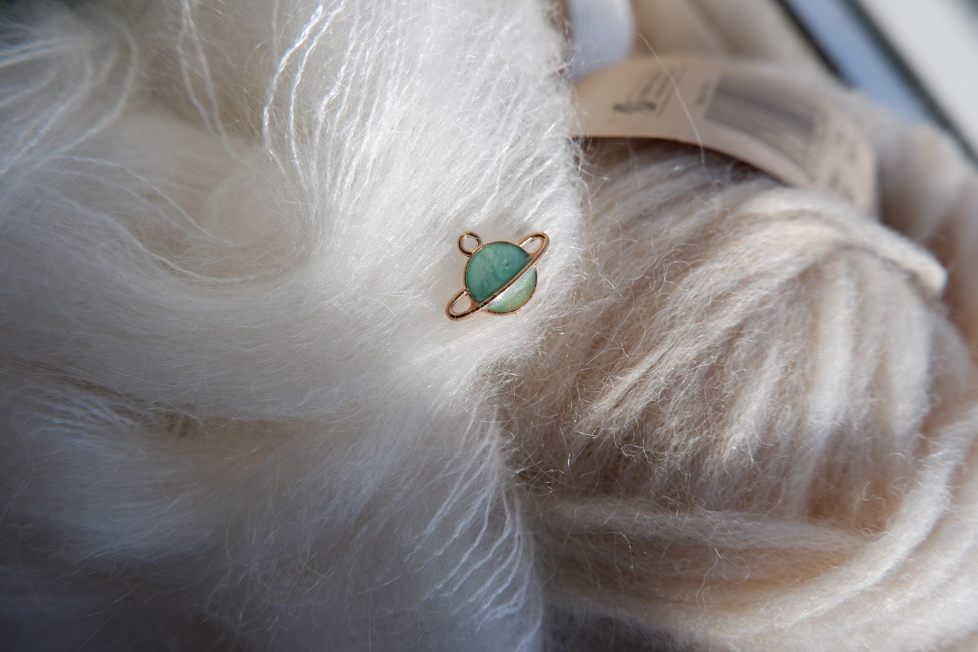 Planet-markør (grøn - metal)