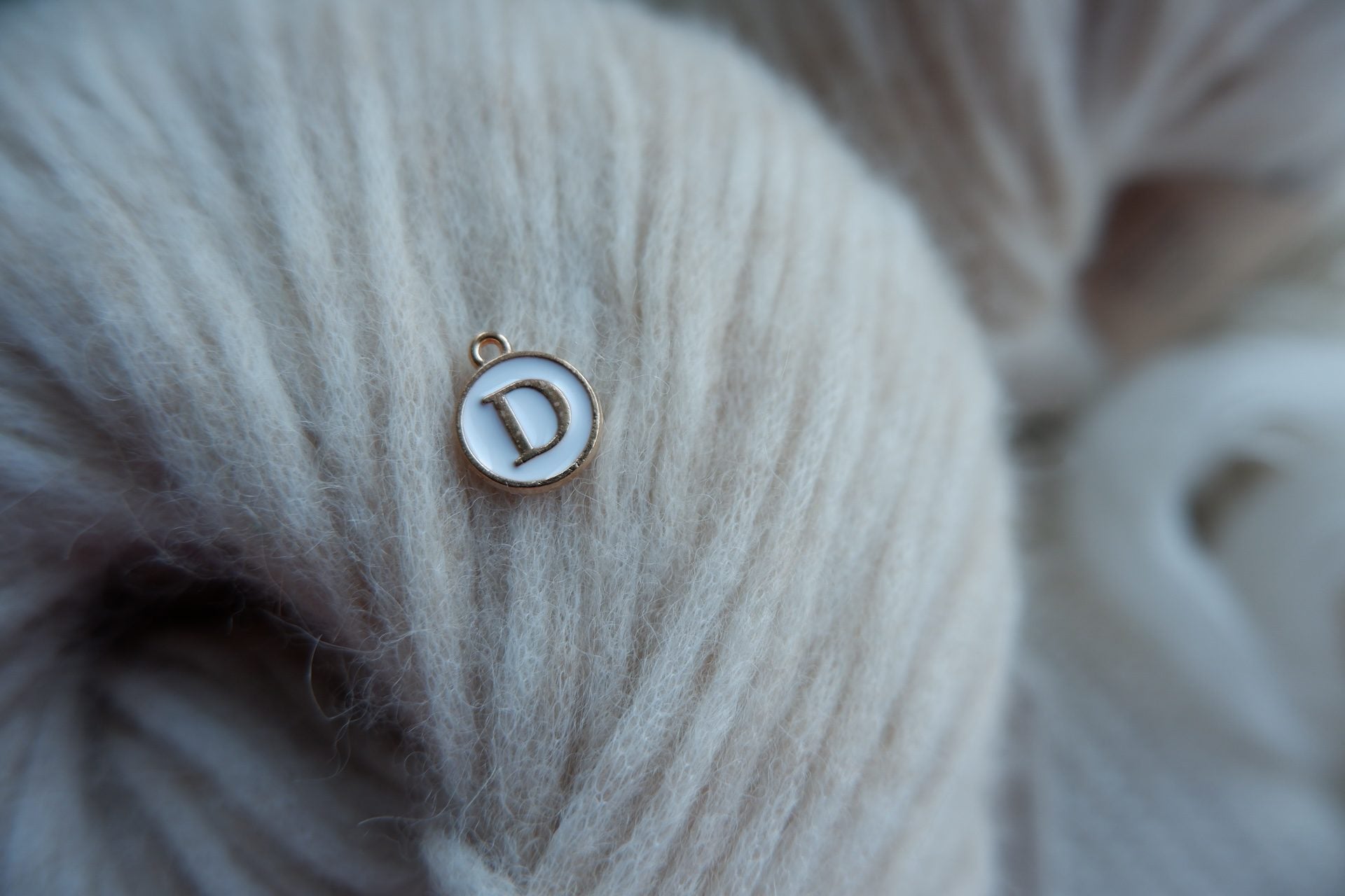 "D"-bogstav-markør (hvid)