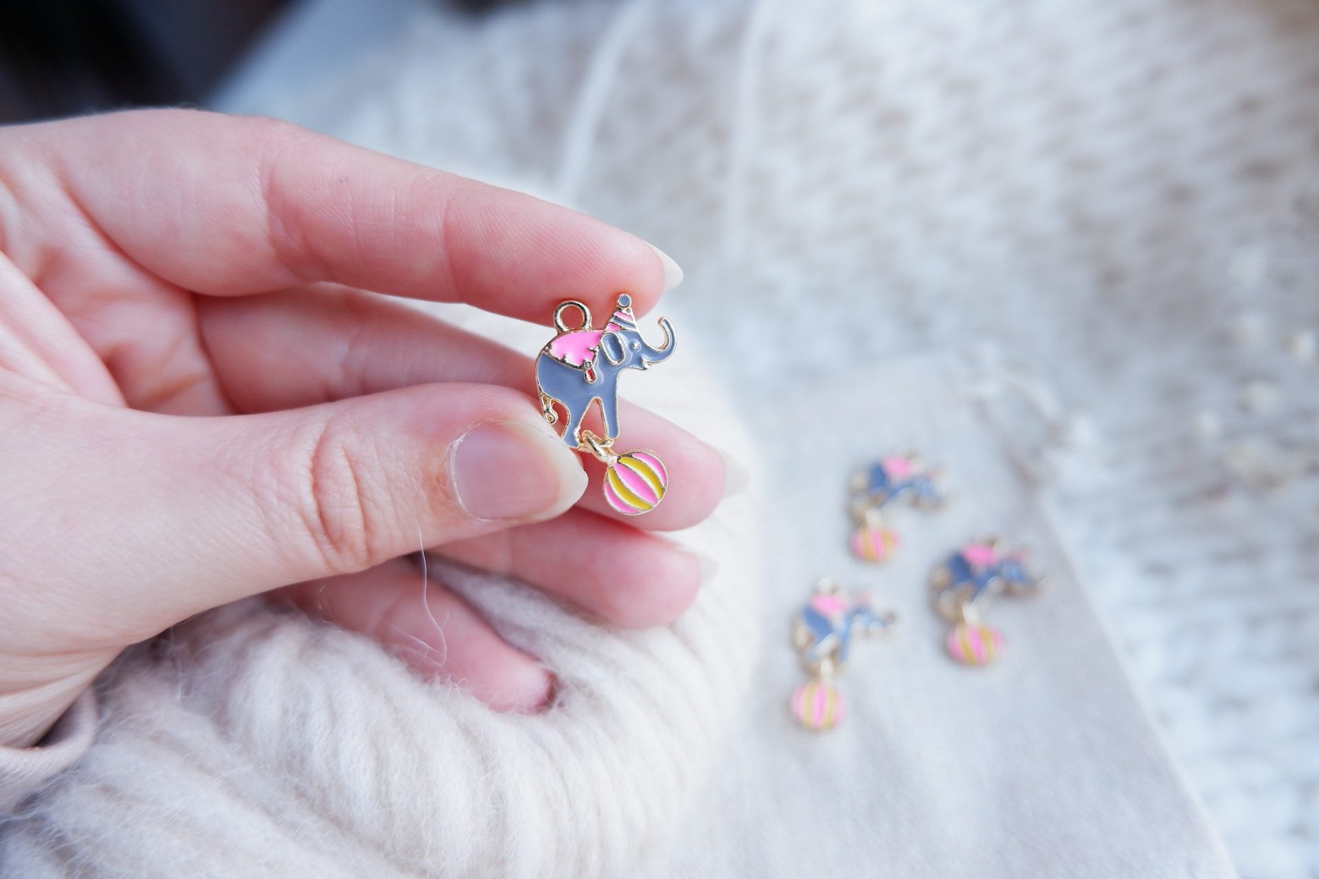 Cirkuselefant-markør (metal)