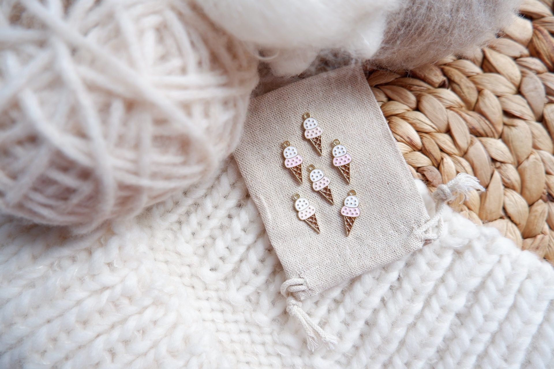 Isvaffel-markør (metal)