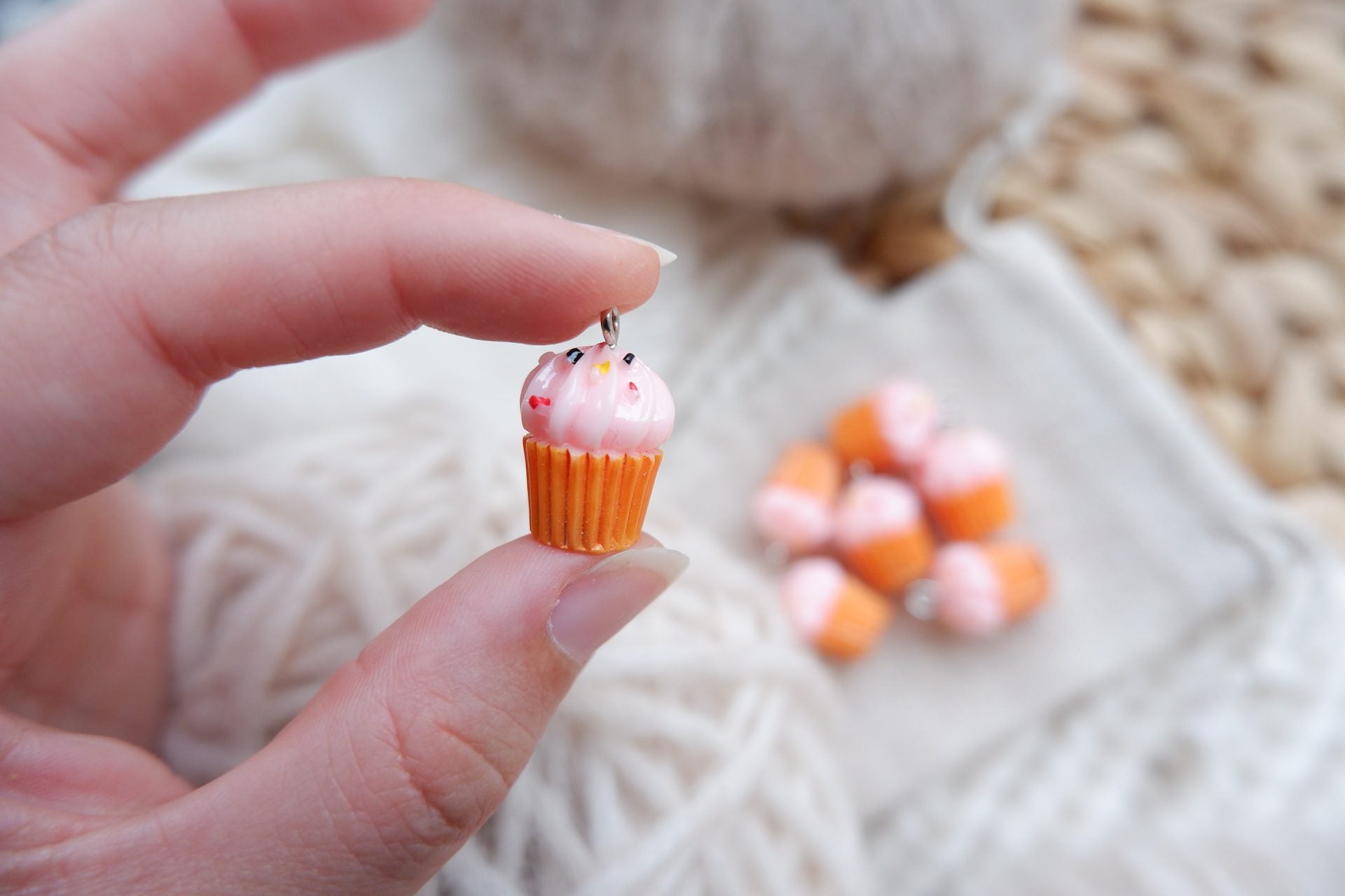 Cupcake-markør (jordbær)