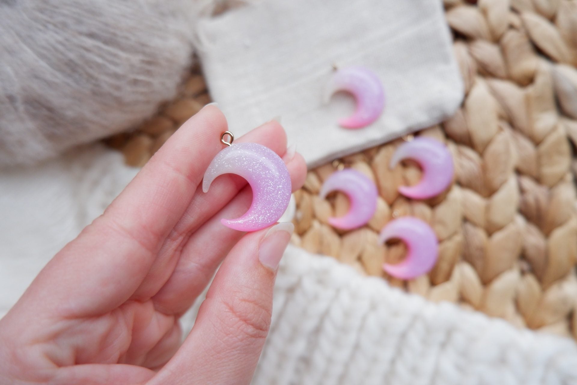 Måne-markør (lyserød)