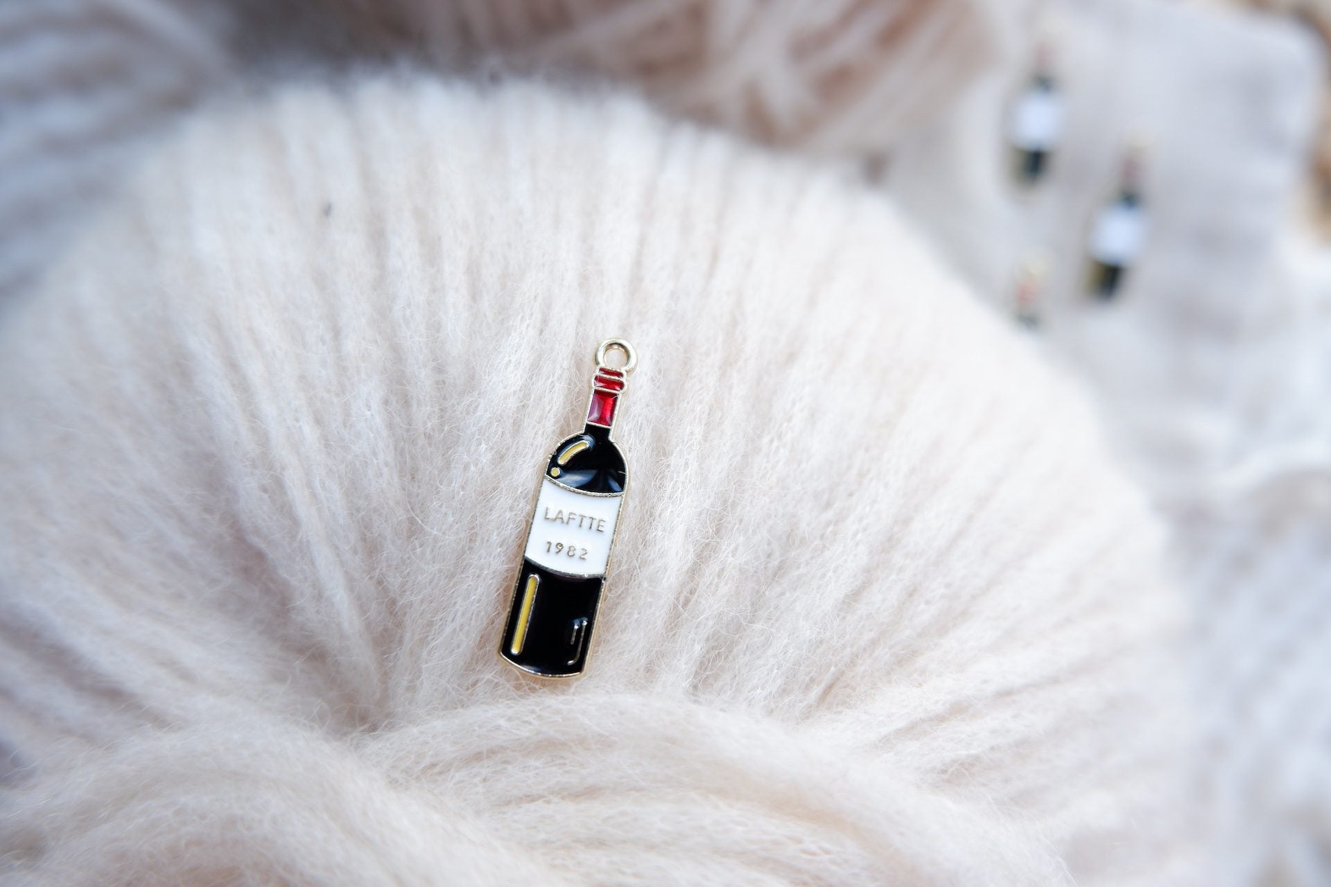 Vinflaske-markør (metal)