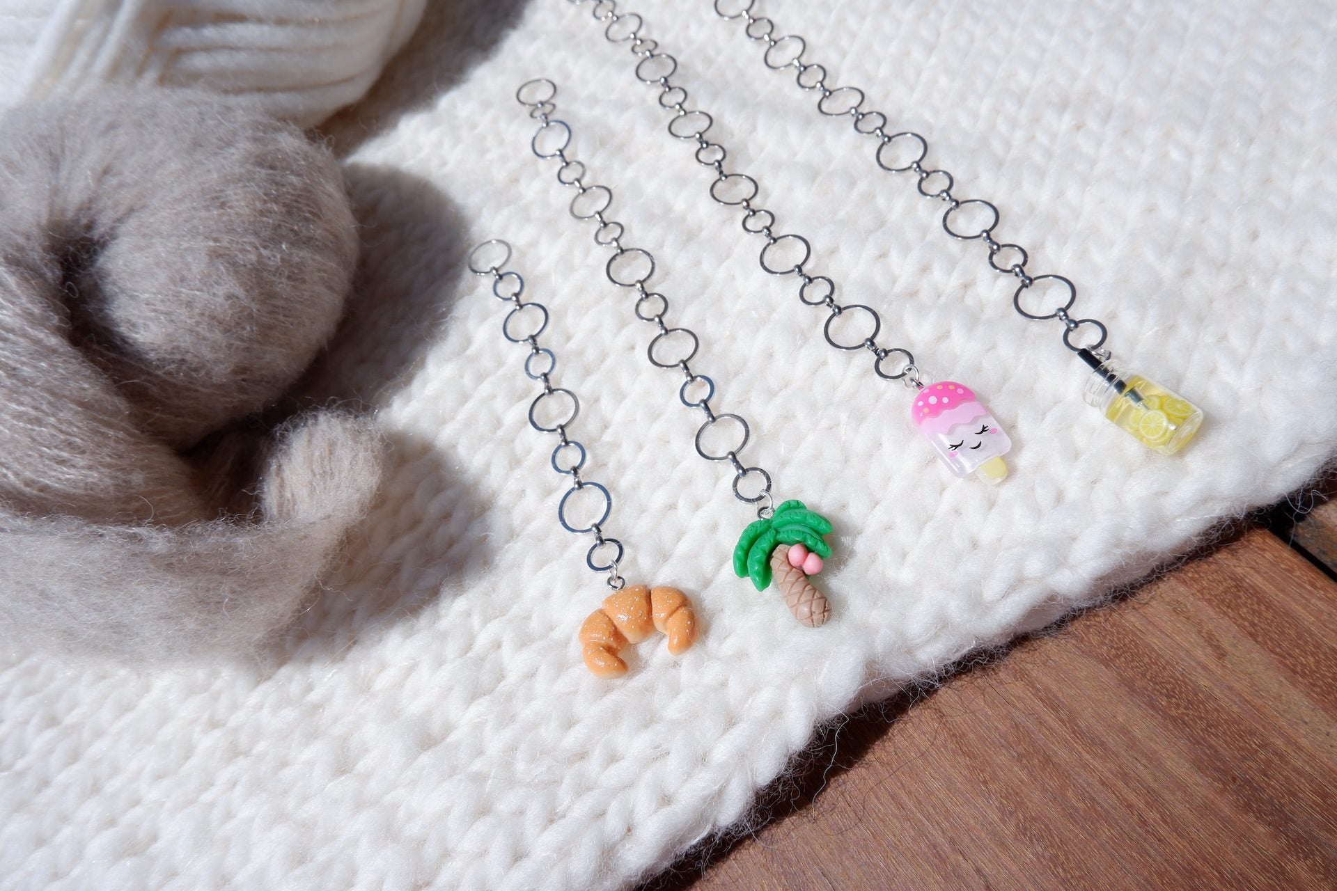 Sølv-strikkefisk (sæt m. 4 stk)