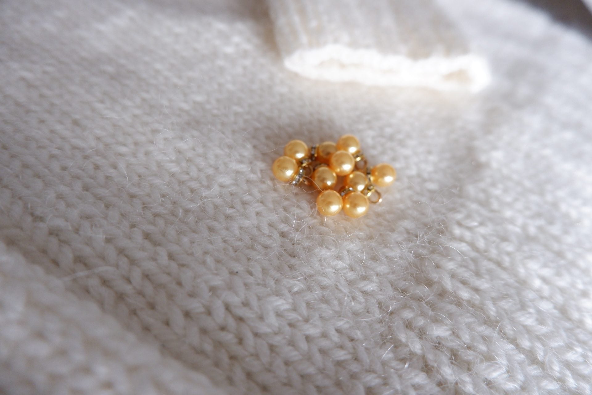 Perle-markør (gylden/guld)