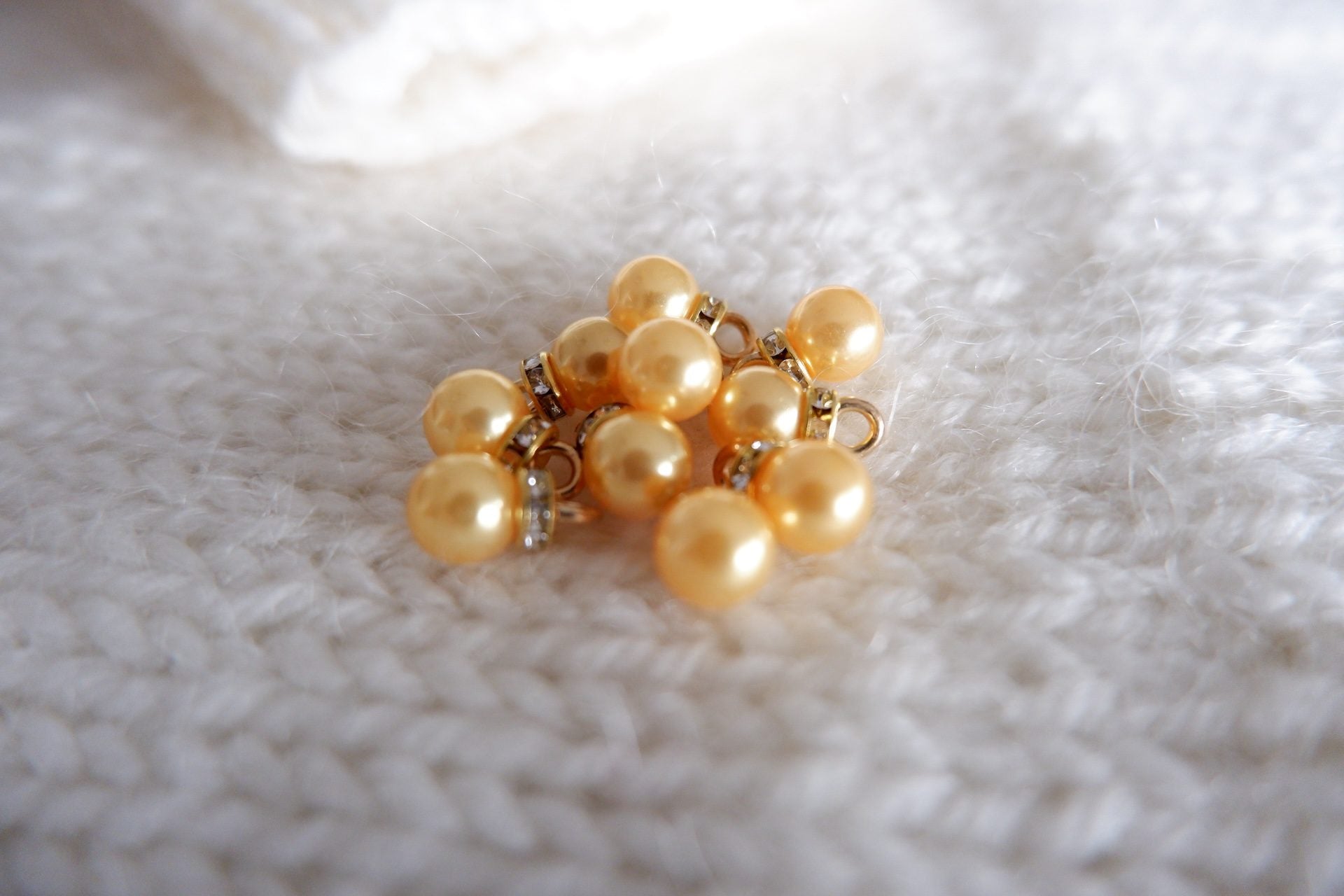 Perle-markør (gylden/guld)