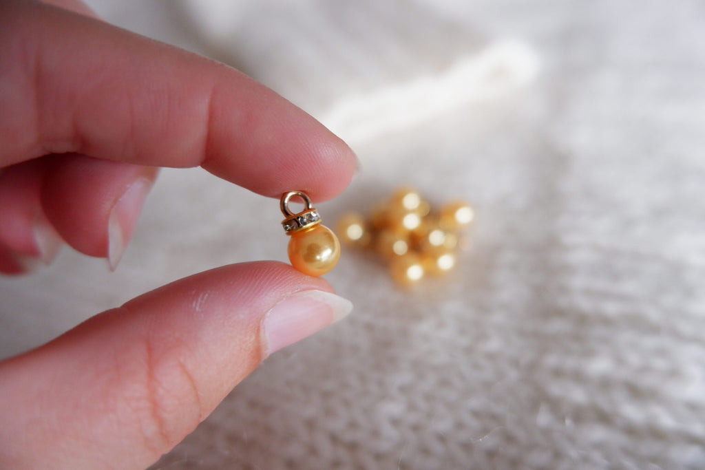 Perle-markør (gylden/guld)