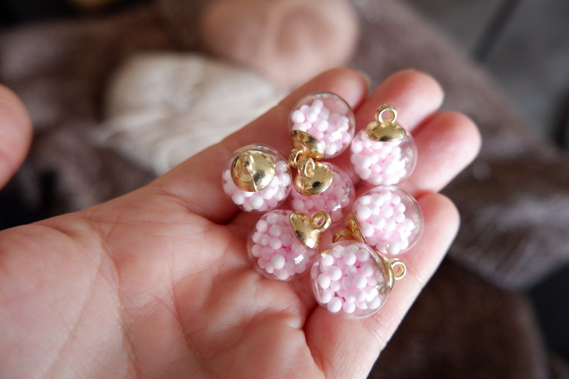 Glaskugle-markør (lyserød)