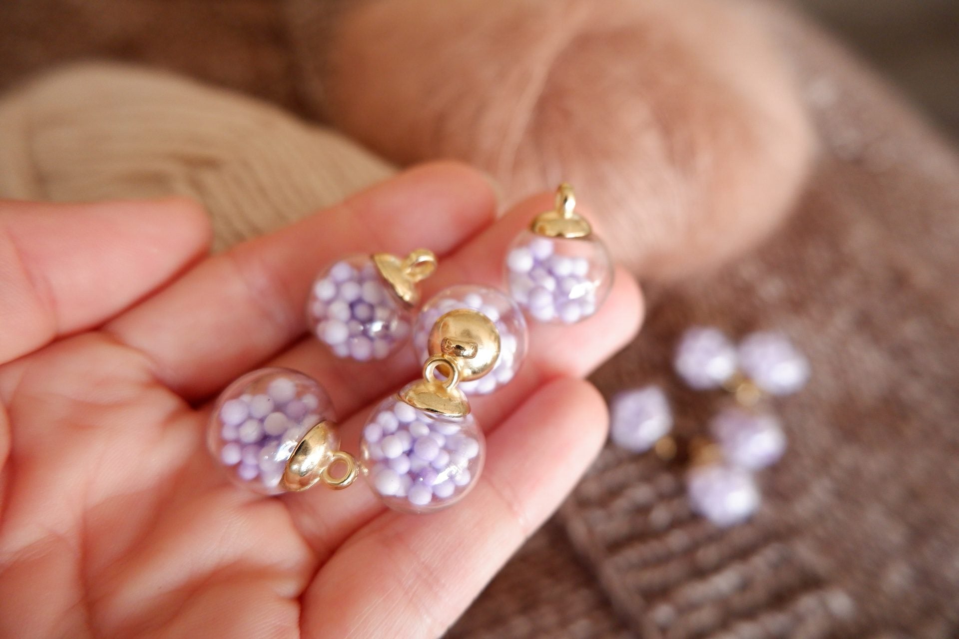 Glaskugle-markør (lilla)