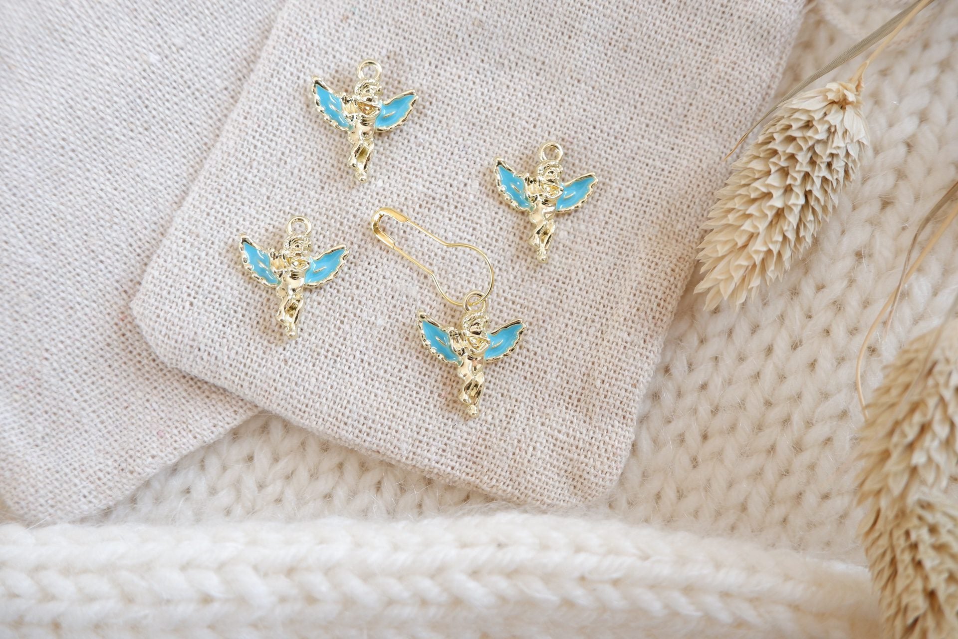 Engle-markør (blå - metal)