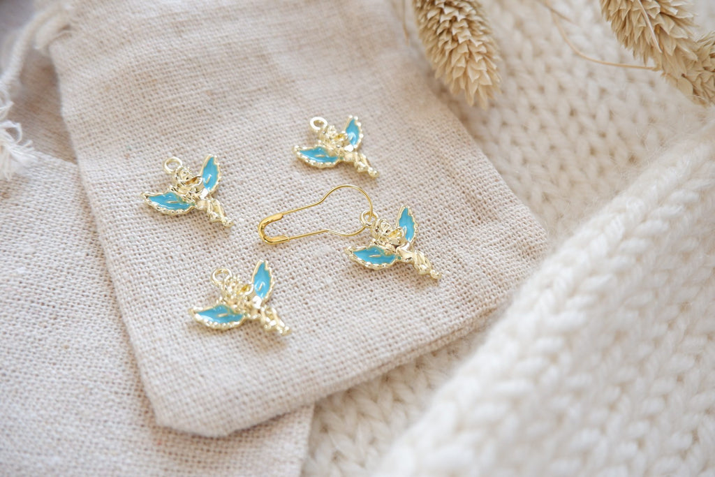 Engle-markør (blå - metal)