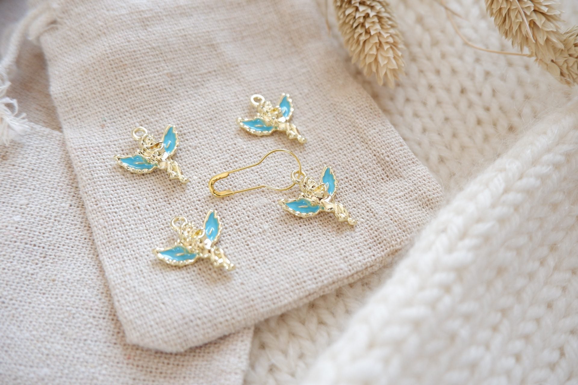 Engle-markør (blå - metal)