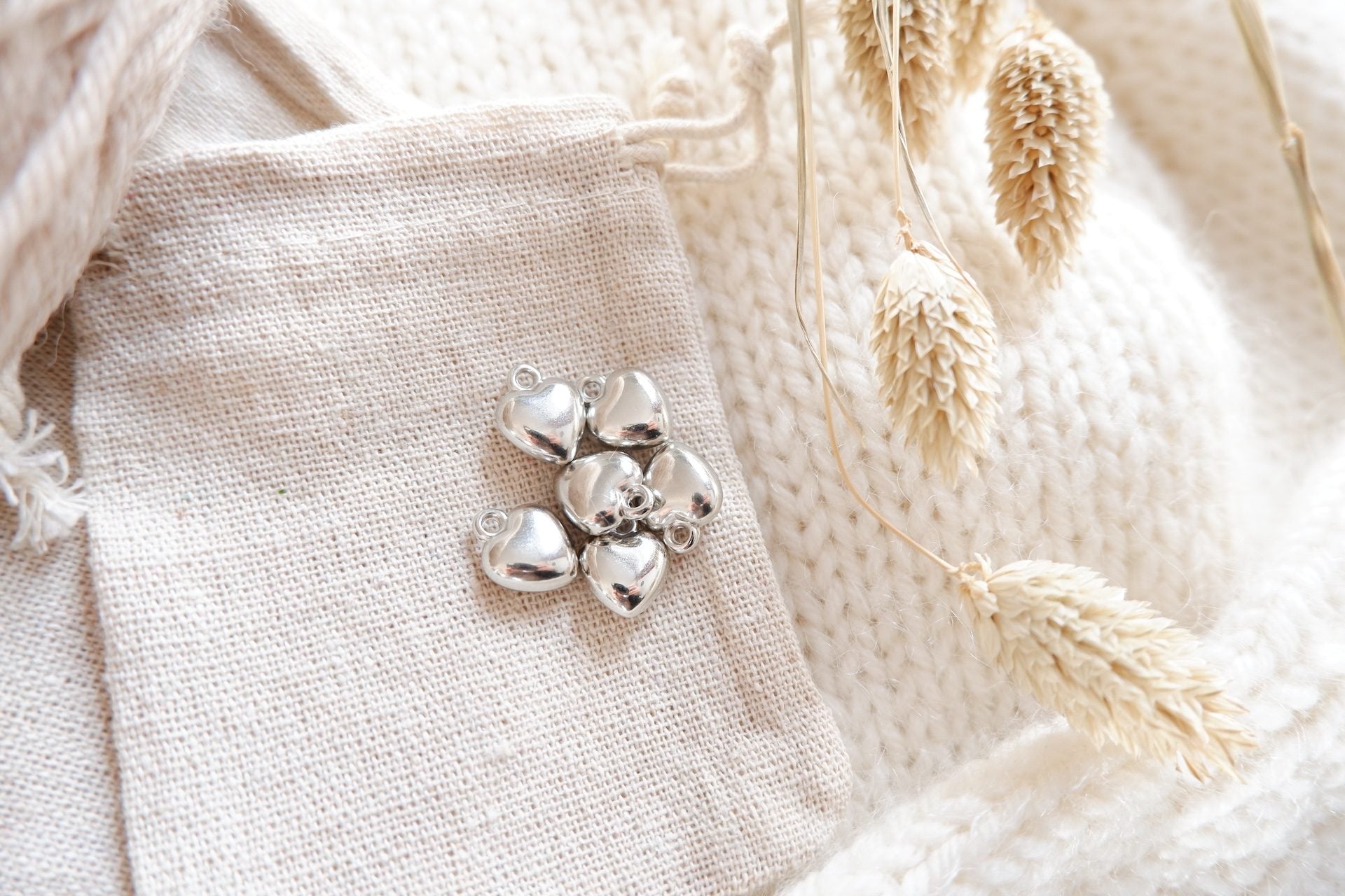 Hjerte-markør (sølv - metal)