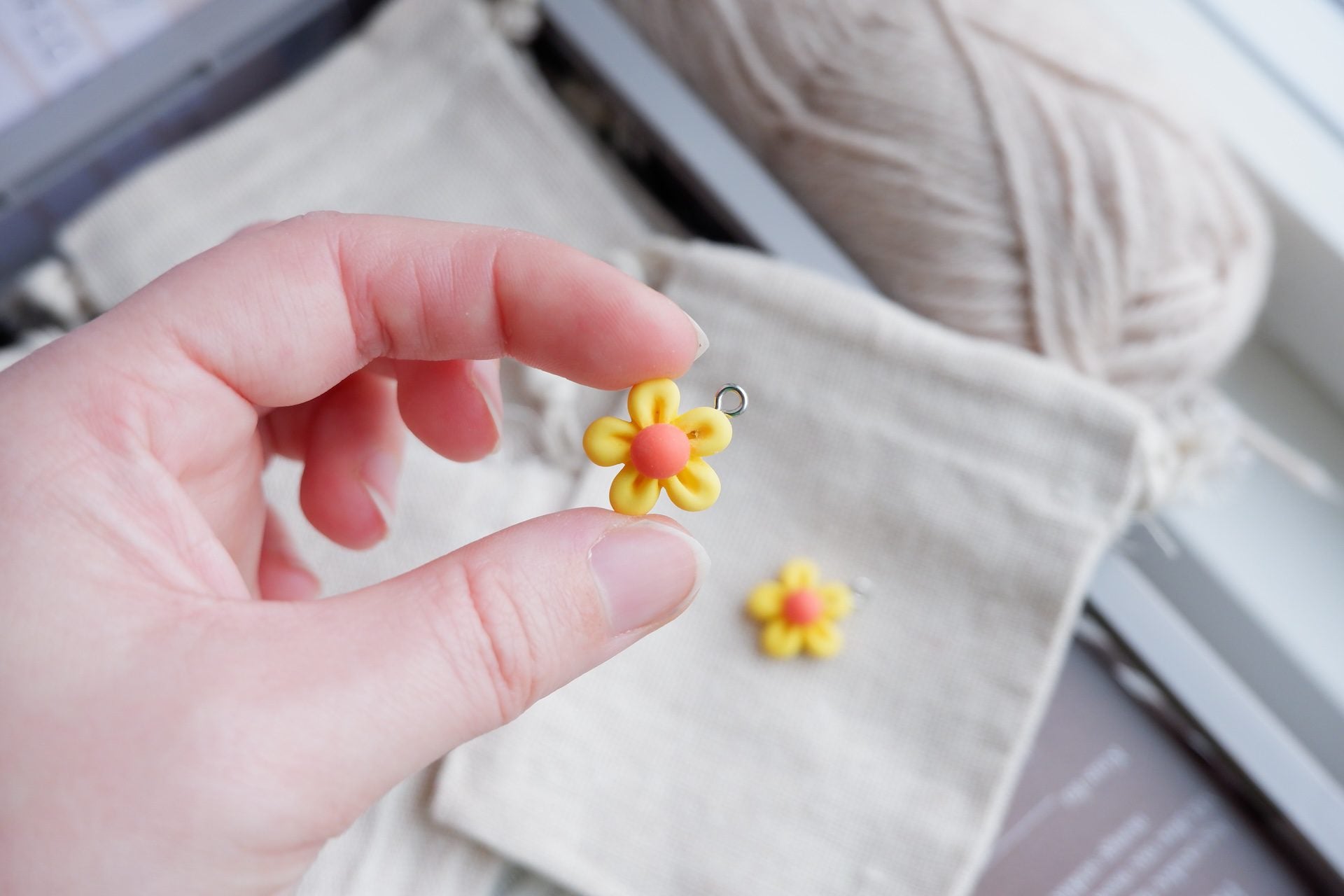 Blomster-markør (lille - gul)