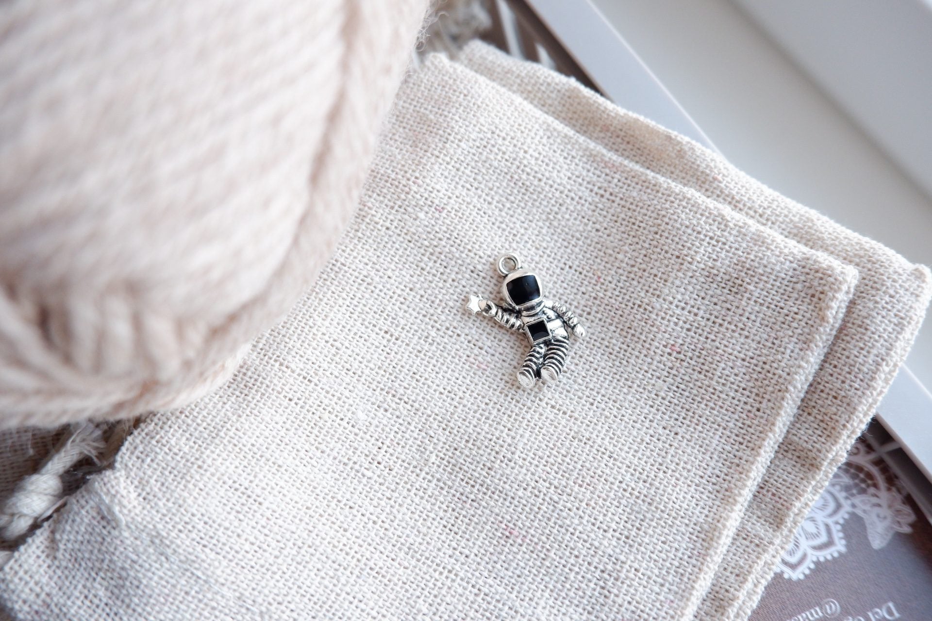 Astronaut-markør (sølv - metal)