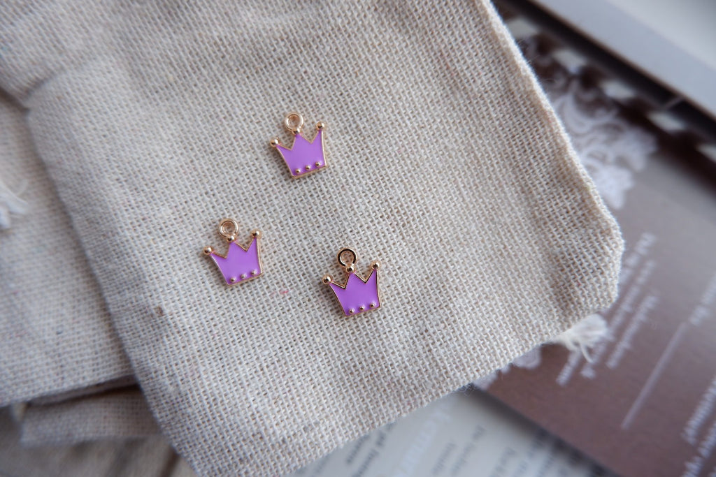 Krone-markør (lilla - metal)