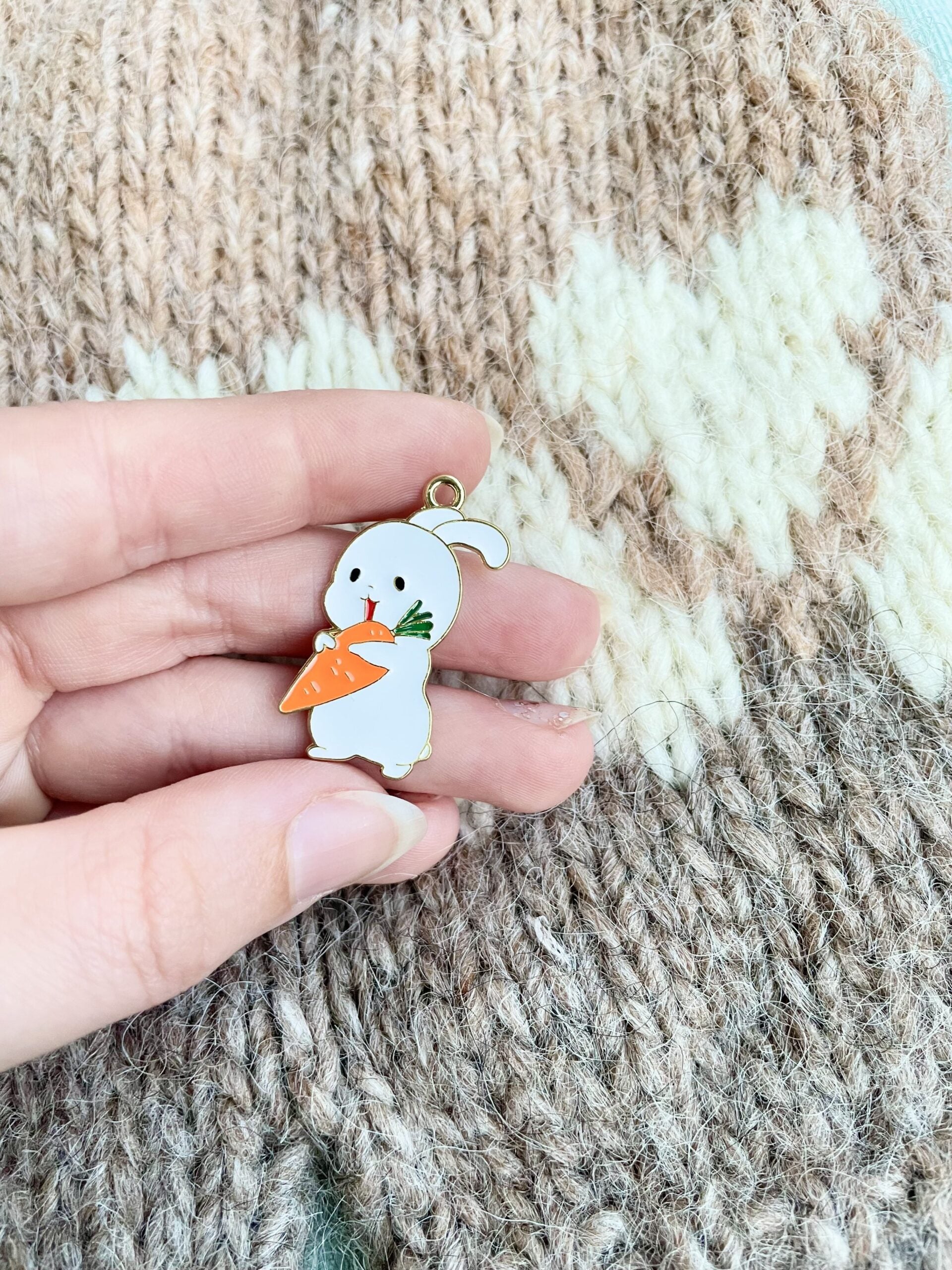 Kanin-markør (stor - metal)