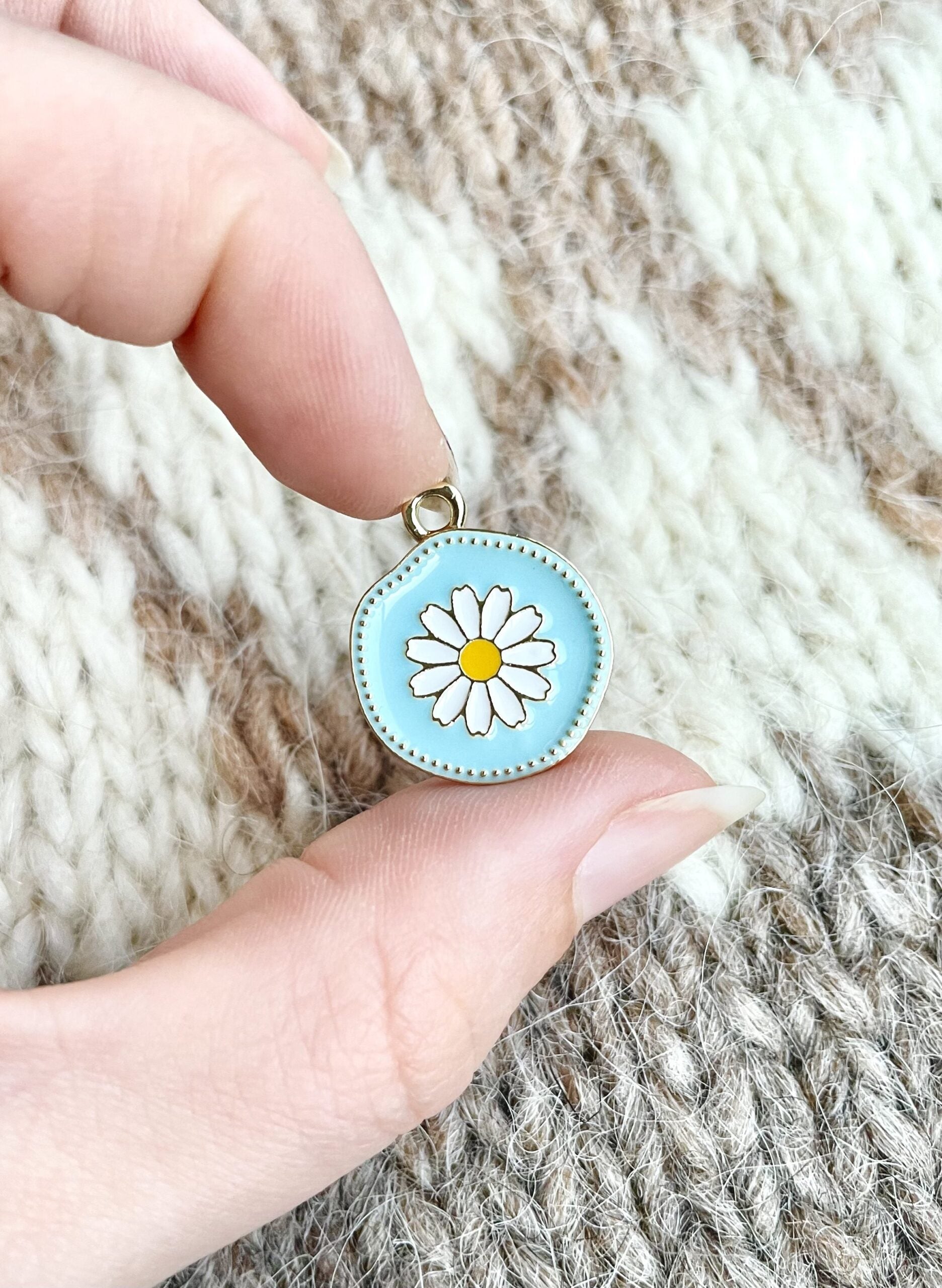 Medaljon-markør (daisy - metal)