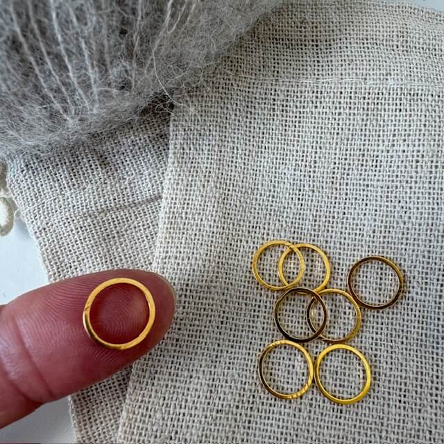 Markørringe-pakke (guld - 10 mm)