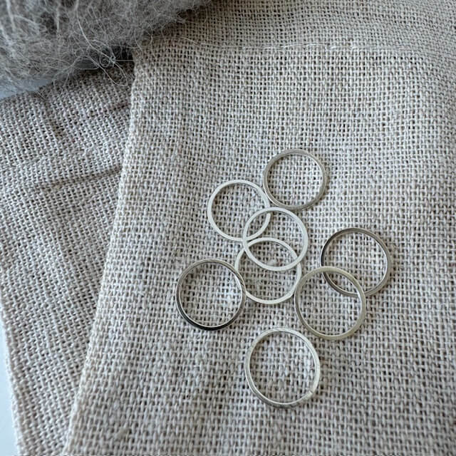 Markørringe-pakke (sølv - 12 mm)