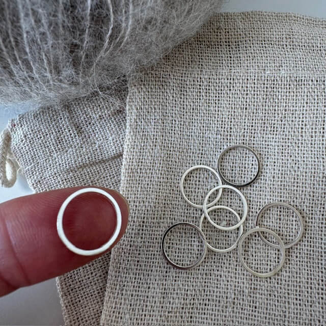 Markørringe-pakke (sølv - 12 mm)