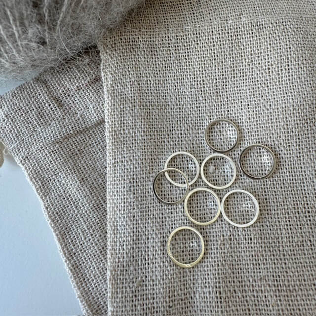 Markørringe-pakke (sølv - 10 mm)