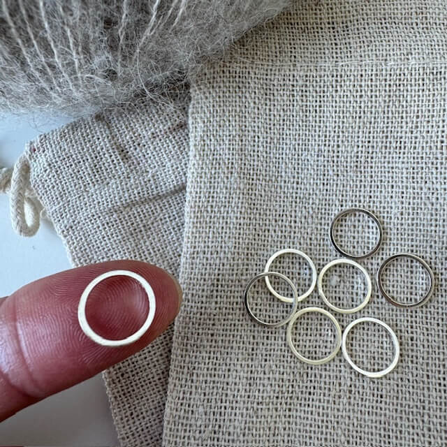 Markørringe-pakke (sølv - 10 mm)