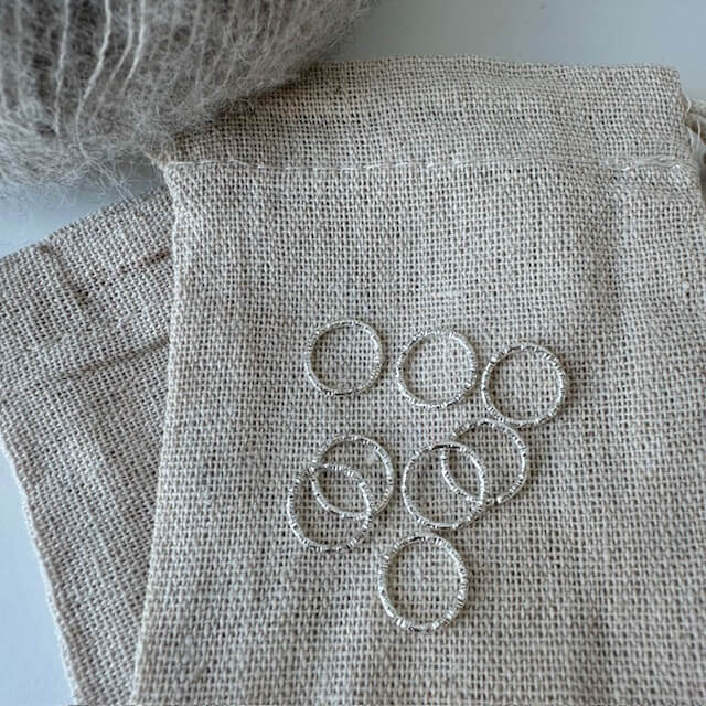 Markørringe-pakke (rustik sølv)