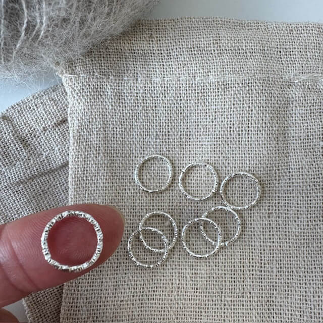 Markørringe-pakke (rustik sølv)