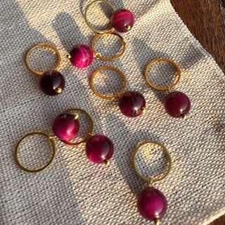 Perle-markør (Tigerøje, pink)