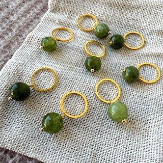 Perle-markør (Grøn indisk jade)