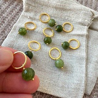 Perle-markør (Grøn indisk jade)