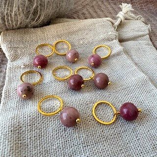 Perle-markør (Rhodonit)