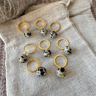 Perle-markør (Dalmatiner jaspis)