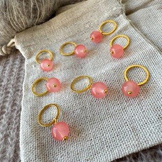 Perle-markør (rabarbersaft - guld)