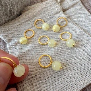 Perle-markør (lemon - guld)