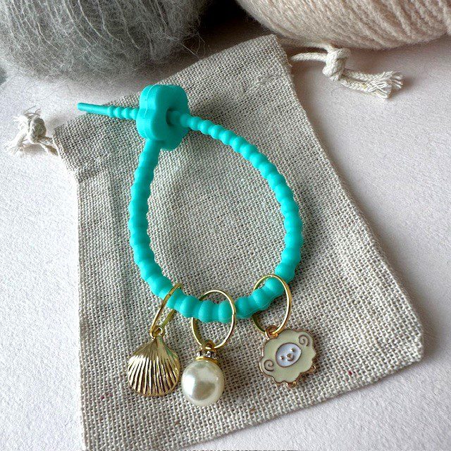 Markørstrips - Turkis blomst