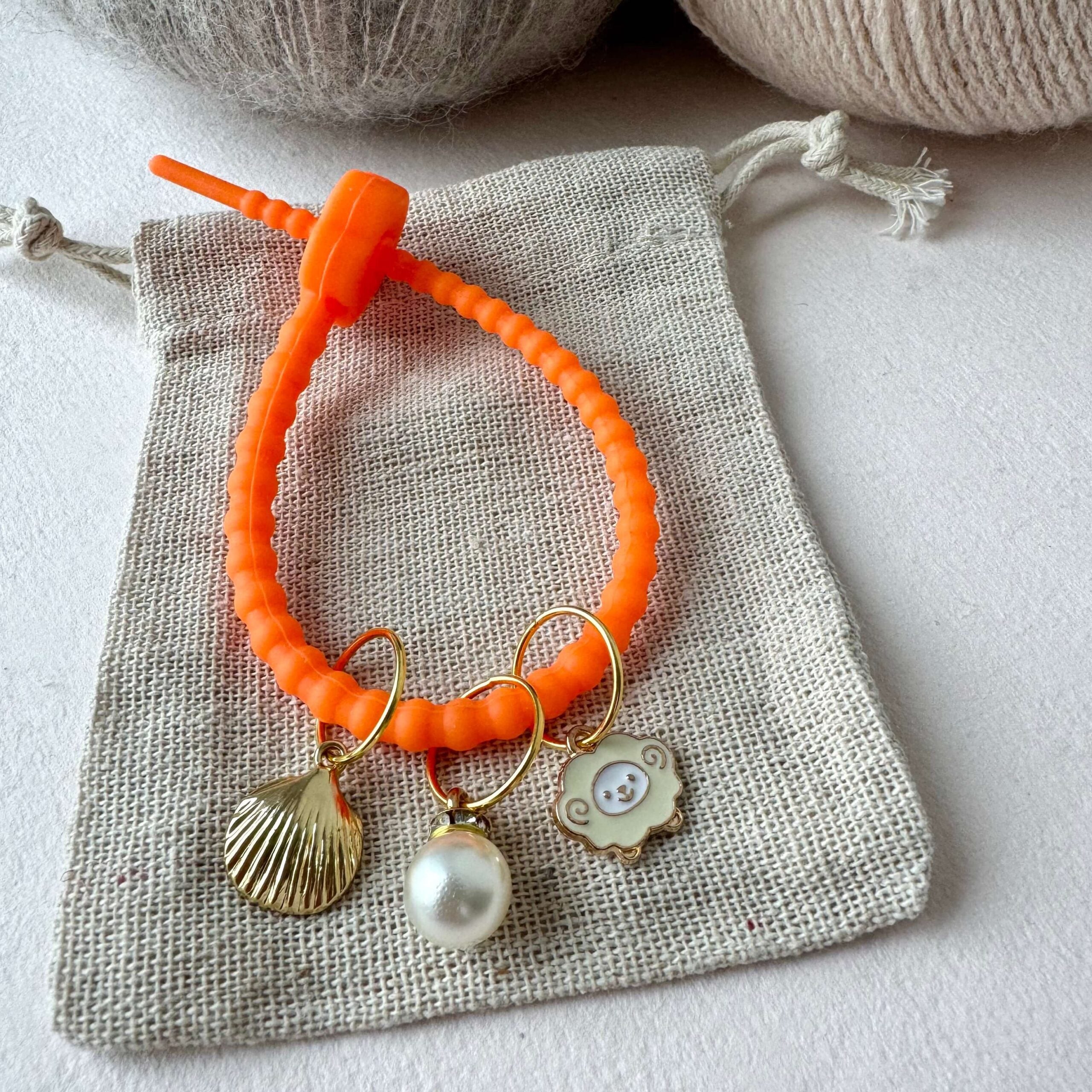 Markørstrips - Orange blomst