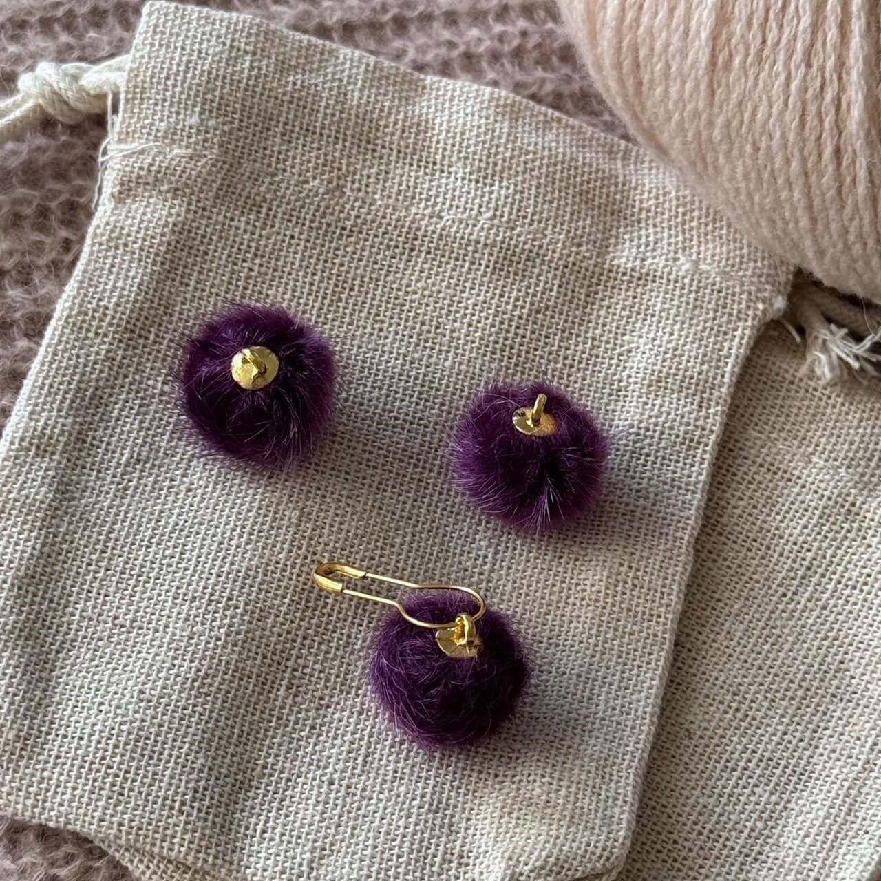 Pompon-markør (Lilla)