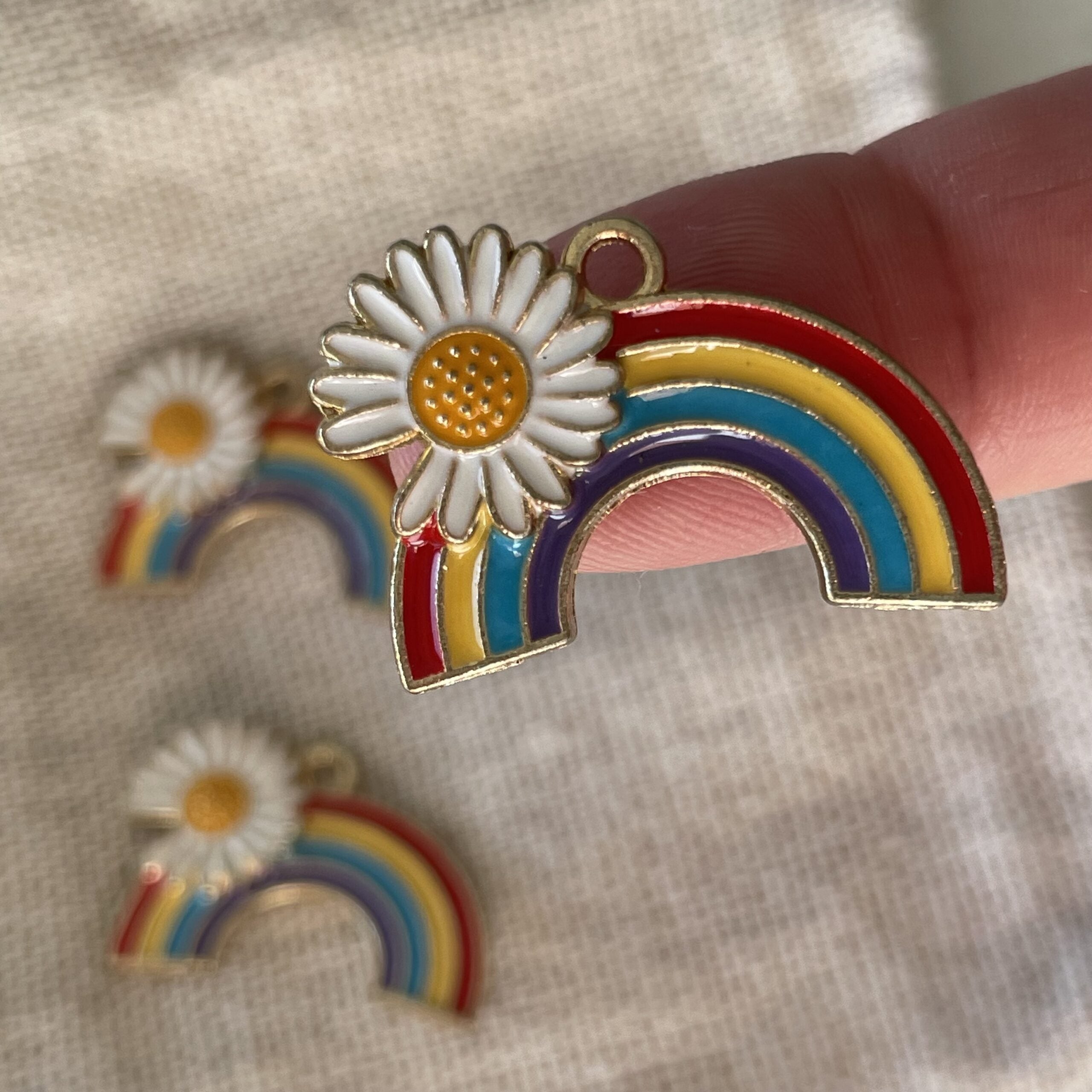 Blomsterregnbue-markør (metal)