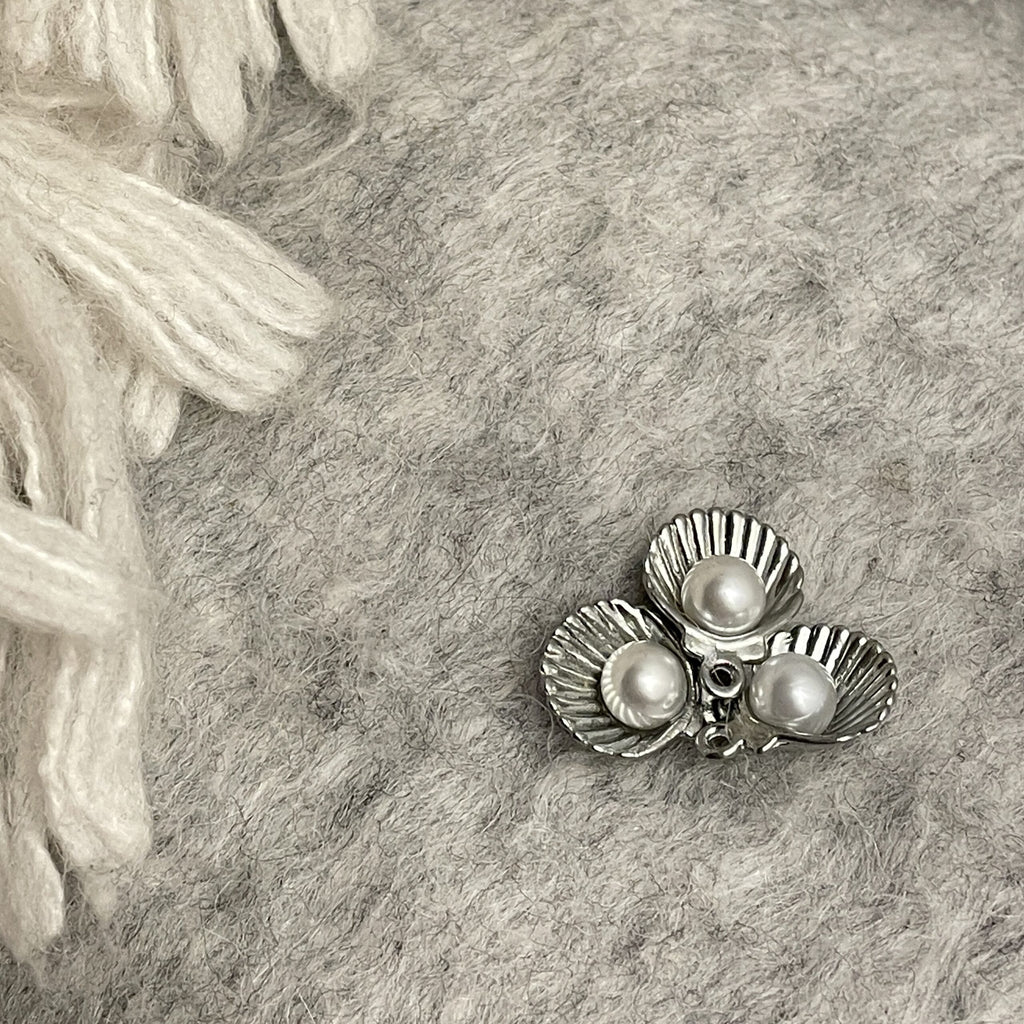 Perleskal-markør (sølv - metal)