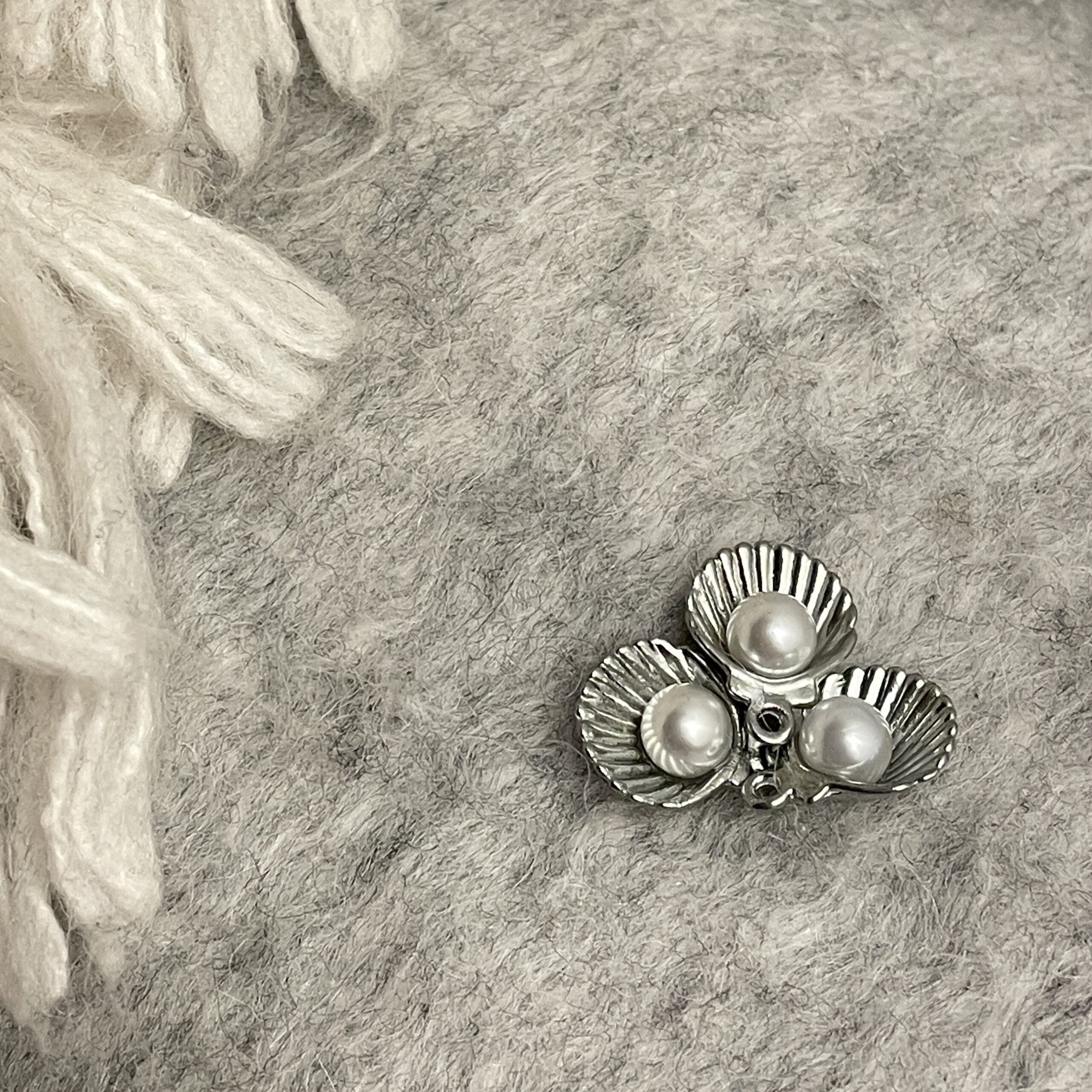 Perleskal-markør (sølv - metal)